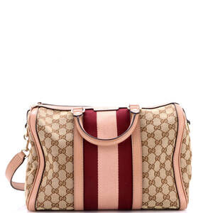 Gucci Medium Vintage Web Boston Bag